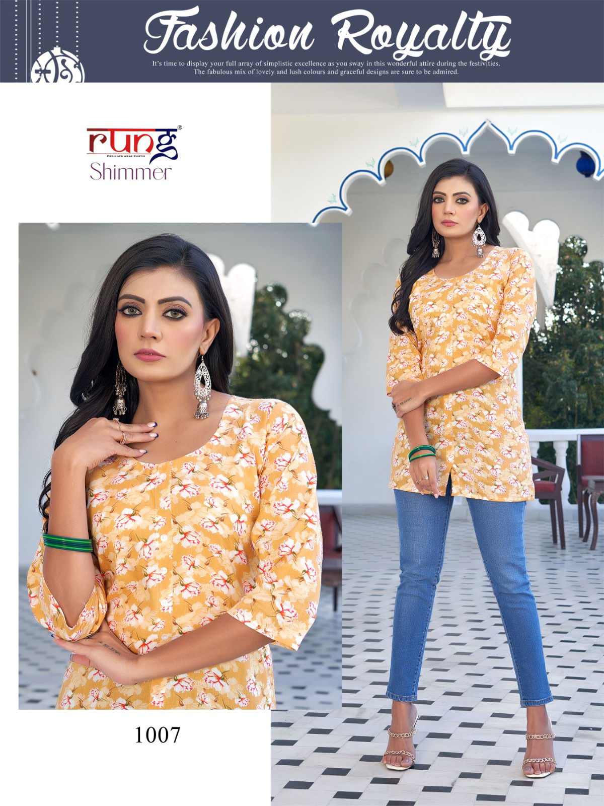 Shimmer By Rung Cotton Printed Ladies Top Wholesalers In Delhi